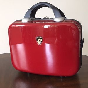 Hard case makeup travel bag.